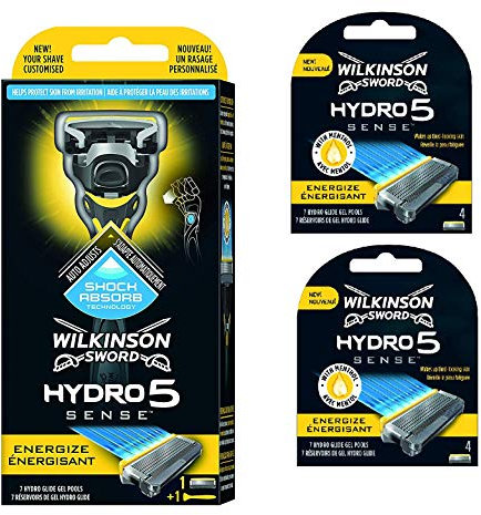 Wilkinson Sword Hydro 5 Sense Set mit Griff und 8 Klingen