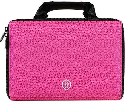 ONE80 Dart Master Dart Case Dartkoffer - Moderne Farben, ausreichend Platz für 6 Darts und viel Zubehör (Pink)
