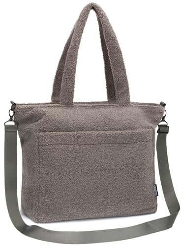 Fillikid Wickeltasche Teddy Big Exklusiv | Stilvolle Wickeltasche aus weichem Teddy-Material | Mit goldenen Details Wickelauflage, Schultertragegurt & Befestigungshaken für Kinderwagen & Buggys