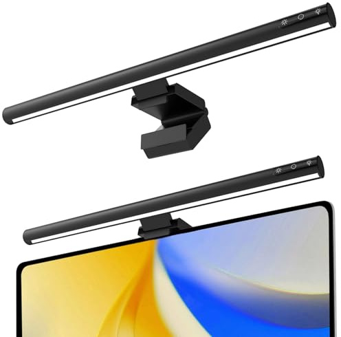 ZOBMIO Monitor Lampe mit Touch Control, Monitor Light Bar USB mit Anti-blaues Licht, Modern Monitor Beleuchtung, PC Monitorlampe Lichtleiste Monitor Licht für Computer Home Office