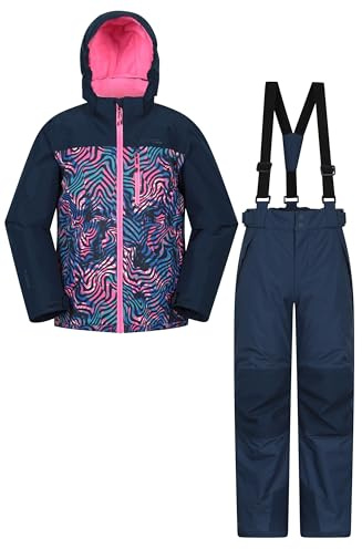 Mountain Warehouse Vortex Kids Extreme Waterproof Ski Jacket & Pant Navy Teen Size 13 Years