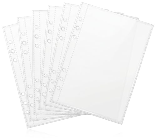 20 Stück Prospekthüllen A5, LLOUSSAK Klarsichthüllen a5 aus PP-Kunststoff, Dokumentenecht, Wasserdicht, für Ringbücher & Ordner, Transparente Schutzhüllen für Dokumente, Akten & Papier