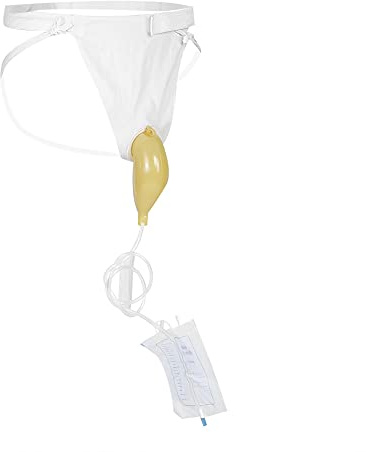 Bolsa de orina masculina, bolsa de orina segura y saludable, soporte para orina, catéter, soporte para orina para personas, incontinencia urinaria total