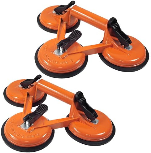 2 Pezzi Ventose per Vetro, Ventosa con Capacità di Sollevamento di 150 Kg, Ventose per Piastrelle, Ventosa per Carrozzeria Auto