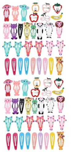 Abaodam 60 Piezas Bb Clip Pasador De Pelo Para Niñas Accesorios Para El Cabello Para Niños Pasadores De Pelo De Las Niñas Accesorios Para El Cabello Estrella Clips Planchar Colorful
