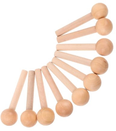 CIMAXIC 10stücke Holzklammern Zum Aufhängen Für Stecktafel Haken Aus Unbehandeltem Holz Holz-pegboard-klammern Für Basteln Und Modellieren