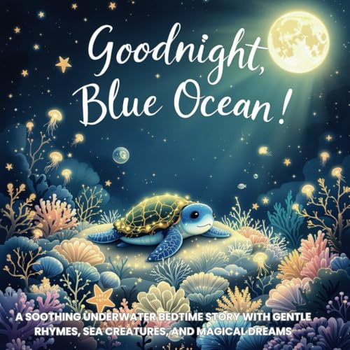Goodnight, Blue Ocean!: A Soothing Underwater Bedtime Story with Gentle Rhymes, Sea Creatures, and Magical Dreams