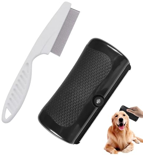 Fellwunder Bürste Hund, Groomify Pet Care Bürste Hundebürste für Hunde, Hundebürste Kurzhaar mit 1 Nadelkamm, Pet Hair Removal Brush, Enthaarungskamm für Hunde Katzen und andere Haustiere