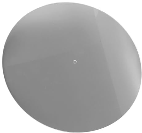 BONKZEBU Akryl Skivspelare Matta Antistatisk, Brusreducerande Skivspelare Slipmatta för 12-tums Skivspelare, Skivspelare Slipmat Noise Reduction, Record Player Platter Slipmat (Transparent)