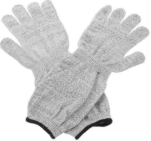 KOMBIUDA Guantes de Corte Resistentes para Cocina con Mangas Largas Transpirables Protección Antideslizante y Duradera para Hombres Guantes Anticorte Reforzados para Trabajo Industrial y
