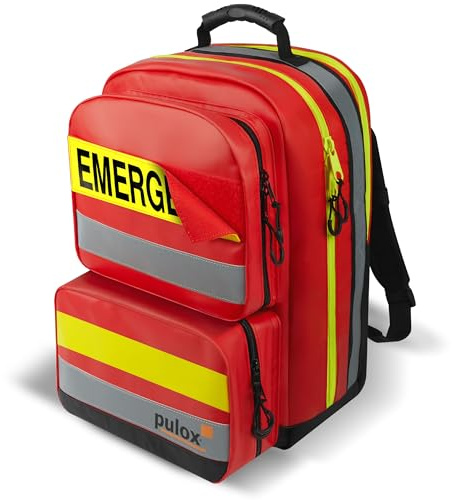 Pulox Sac à dos de premiers secours - Grand Sac à dos médical d'urgence professionnel avec système modulaire - complet avec contenu Advance