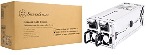 Silverstone GM800 2U Gold, Fuente de alimentación 2U redundante Cybenetics Gold 800W, SST-GM800-2UG V2