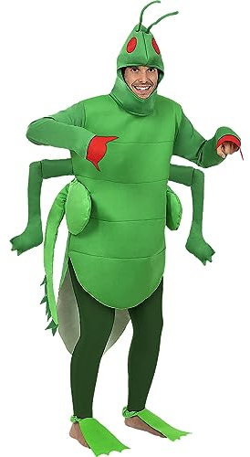 Funidelia | Grashüpfer Kostüm für Herren und Damen Tiere - Kostüm für Erwachsene & Verkleidung für Partys, Karneval & Halloween - Grün