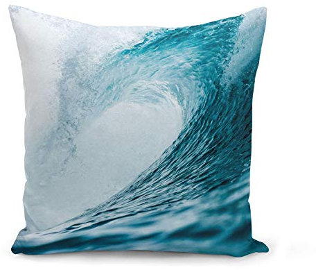 Fabulous Kissen Kissenbezug 40x40 cm Welle Meer Ozean Wasser Meeresfoto Tauchen Surfen Bali