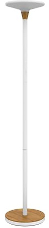 Unilux LED-Deckenfluter BALY BAMBOO weiß-bambus, dimmbar, 44.6 W, 37 kWh, 3000K