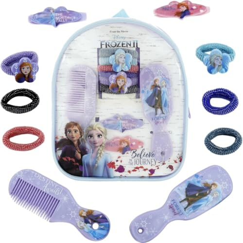 Haar-Accessoires-Set Frozen II mit Tasche Kamm und Spiegel