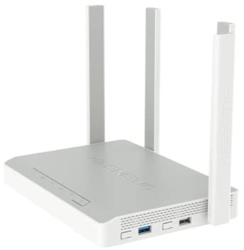 Keenetic Titan 2nd Generation Router Multi-Gigabit Wi-Fi 6 en Malla AX3200 con CPU Arm de Doble núcleo, un Gigabit de 5 Puertos y un Smart Switch Gigabit 2.5 de 1 Puerto, Puertos USB 2.0 y USB 3.0