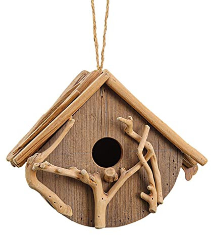 Vogel-Nistkasten, Vogelhaus-Kasten, Habitat-Rasttasche, Holz for den Garten, Holz-Vogelkasten for draußen, Hausform annehmen, Vögel anziehen, geeignet for die Gartendekoration