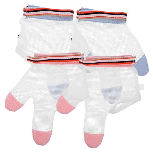 ibasenice 10 Pares guantes para morder anillos guante para chuparse el dedo guantes protectores de pulgar guantes para niños deja de chuparte el dedo parada de chuparse los dedos para niños