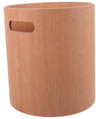 Cabilock Cubo de Basura de Madera Japonés para Escritorio Papelera Minimalista de Gran Capacidad para Oficina y Hogar Diseño Práctico y Decorativo