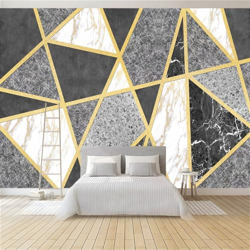 Fototapete Geometrischer Stein 200 x 140 cm 3D Vliestapete Wandbild, Mustertapete Moderne Wandtapete, Wohnzimmer Schlafzimmer Kinderzimmer Büro Flur Wanddeko