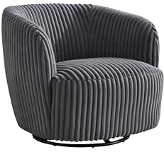 le canapé Loungesessel drehbar Sessel Relaxsessel Drehsessel Alma aus Kord
