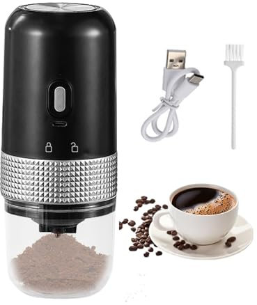 szaluyk Moulins à café pour usage domestique, moulin à café électrique - Moulin à mokas réglable | Moulin à café avec bouton de nettoyage moulin à grains de café moulins à café électriques pour un