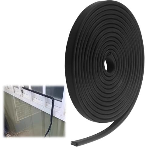 Profilo di Protezione Bordi in EPDM, 1.5 mm x 6M, Protezione Bordi per Lamiera,Profilo di Protezione dei Bordi,Sigillante a Forma di U,Protezione Bordi a U per Pannelli, Porte Auto, Portelli