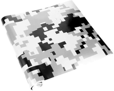 BUGUUYO Selbstklebende Camouflage Auto Vinylfolie 152x50cm Aus Robustem Kunststoff Für Fahrzeugfolierung Und Selbstgemacht Autotuning Matte Tarnfolie Für Autos Und Motorräder Rückstandslos Entfernbar