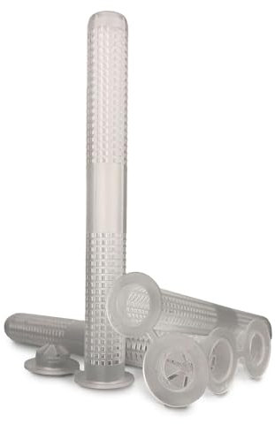 VOOXA Optimal | SIEBHÜLSEN 16x130mm für Verbundmörtel, 10 Stück, für M8-M10 Gewinde| Kunststoff Ankerhülse zum Füllen mit Injektionsmörtel | langlebig und fest