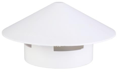 Tapones de lluvia de PVC transpirables para tuberías de 110 mm y protección de escape de techo, tapas de ventilación de PVC