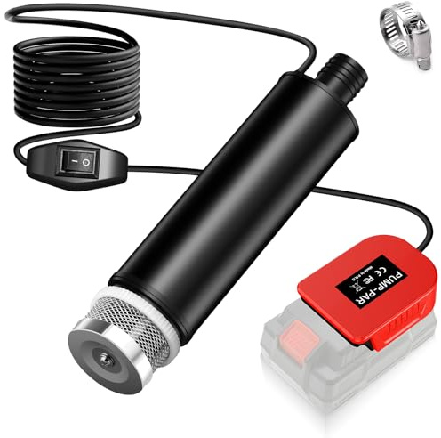 Water Pump for Parkside 20 V Battery, Mini Water Pump, Suction Pump, Pool Pumps for Basement, Pool, Garden Watering, Car Wash (No Battery)