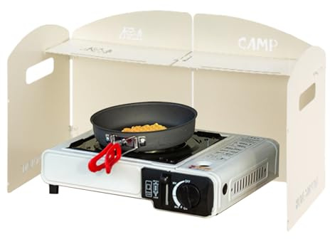 Paravento per Fornello da Campeggio | Riflettore Parvento Pieghevole - Paravento Per Uso Esterno - per Cucina all'Aperto Picnic Escursioni