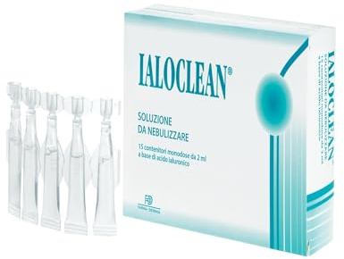 FARMA-DERMA Ialoclean Soluzione Sterile da Nebulizzare con Acido Ialuronico | Affezioni delle Vie Respiratorie | Azione Lubrificante e Emolliente | Adulti e Bambini