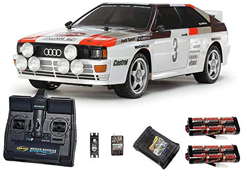 Tamiya RC 58667 Audi Quattro A2 Rally (TT-02) 1:10 Premium Stick Radio Controlled Car for Adult Hobbyists and RC Enthusiasts