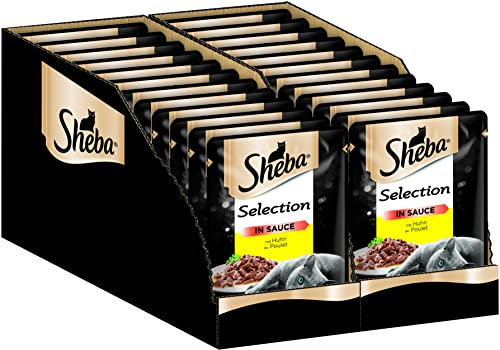 SHEBA Portionsbeutel Nassfutter für Katzen Selection in Sauce mit Huhn 2 x 12 x 85g