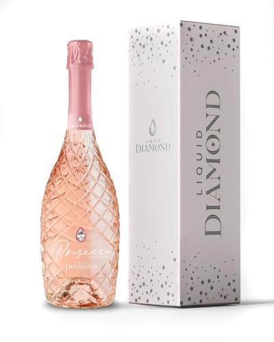 Liquid Diamond | Prosecco DOC Rosé in Gift Box 11% ABV | 75cl | Shows raspberry, cherry and blueberry, with a balanced finish for food pairing or relaxed serving.