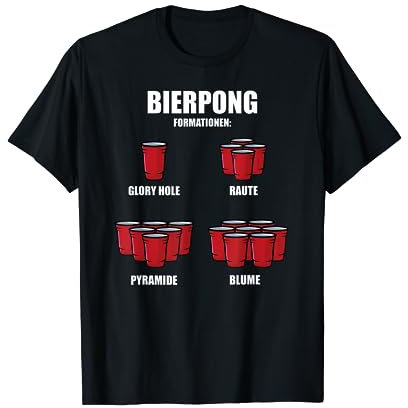 Beerpong Dream Team Formation Party Trikot Bierpong Champion T-Shirt