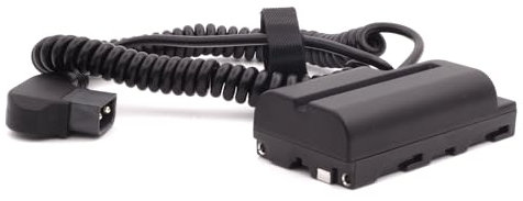 PATONA (9409) NP-F NP-F550 NP-F570 NP-F750 usw. Dummy Akku D-Tap - Netzteil Netzadapter Ladegerät Koppler Adapter D-Tap mit Federkabel …