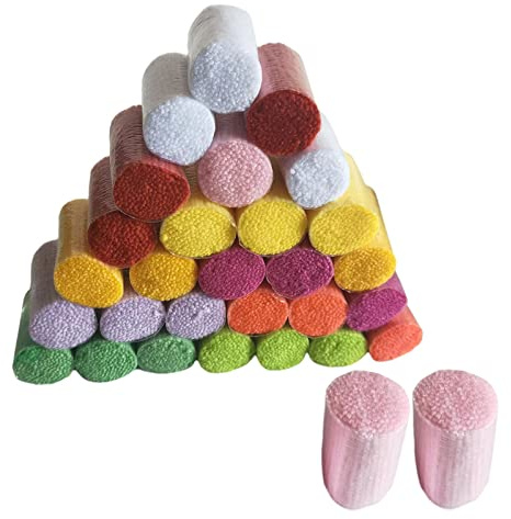 F Fityle Lot de 30 pelotes de laine à nouer pour tapis en laine vierge, fil à nouer, tapis, cutter, fil à tricoter, bricolage, crochet latch hook cutter pour tapis à nouer, coussins, crochet,