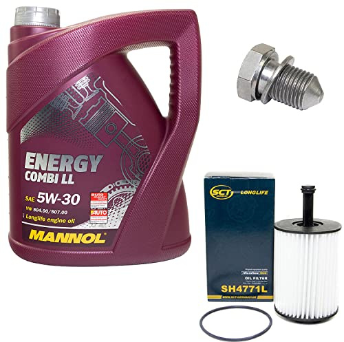 Motoröl Set 5W30 5 Liter + Ölfilter SH4771L + Ölablassschraube 48871