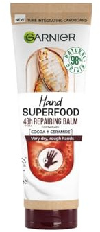 Garnier Hand Cream, Repairing Hand Cream, with Ceramide, for Extra Dry, 48HRs of Hydration, Rough Hands, Vegan Formula, Approved by Cruelty Free International, 75ml