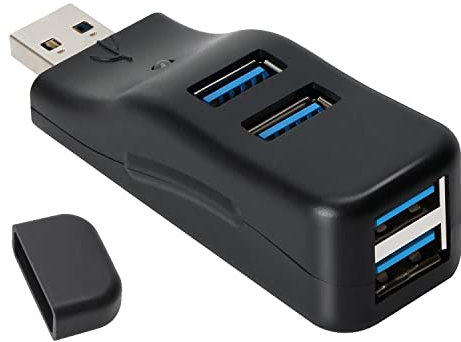 BOFRHME USB 3.0 HUB Adaptador Extender Mini Splitter Box 4 Puertos para PC Portátil Móvil Alta Velocidad U Disk Reader