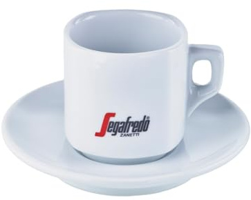 Segafredo Logo Cappuccinotasse mit Untersasse - 4 Tassen