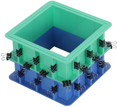 BBDINO Adjustable Mould Housing Kit for Mould Making - Stackable Mould Housing Kit - Free Combination Mould Housing Kit- Ideal for Silicone Molds, Soap Molds, Wax and Candle Molds Making 2 Layers | Premium ABS Made Easy Demoulding Mould Box - Free Combination & Tierable- Ideal for Silicone/Soap/Wax/Candle Moulds etc.