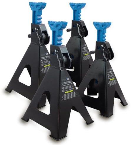 BITUXX 2 Paar Unterstellböcke Pro Line LKW Auto PKW Abstellbock Stützbock Ständer Heber 12000kg 12t Tragkraft