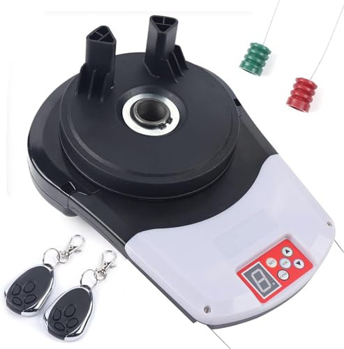 VBVARV Electric Garage Roller Door Opener Motor, Roll Up Garage Door Opener Motor with Remote, for Garage Warehouse Store Barn Farm.