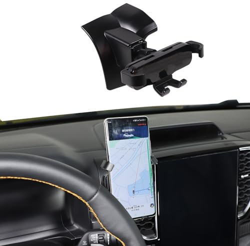 METYOUCAR Support de téléphone de voiture pour Ford Ranger 2023-2024 - Support de téléphone portable rotatif fixe pour iPhone Android et smartphones universels (style B)
