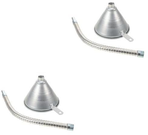 PartyKindom 2piezas Embudo Flexible De y Combustible Para Automóviles y Maquinaria Para Cambio De y Combustible Garajes y Talleres