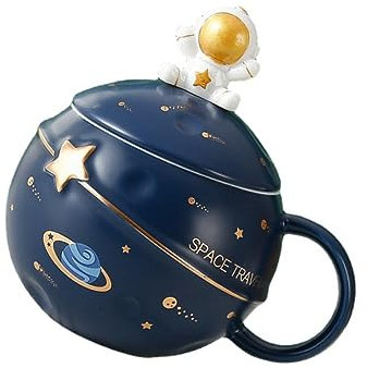 PAMINGONO Tasse Astronaute De Dessin Animé Tasse à Boire Céramique De Pour Café Thé Lait